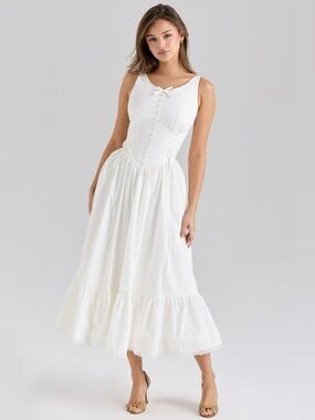 cesca bluebell floral maxi dress 'Cesca' Bluebell Floral Maxi Dress